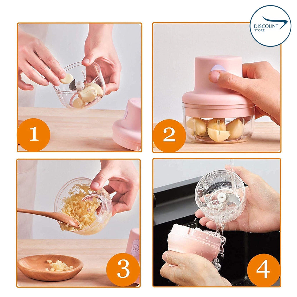 Rechargeable Electric Bowl Food Chopper (250ML) | FREE Delivery