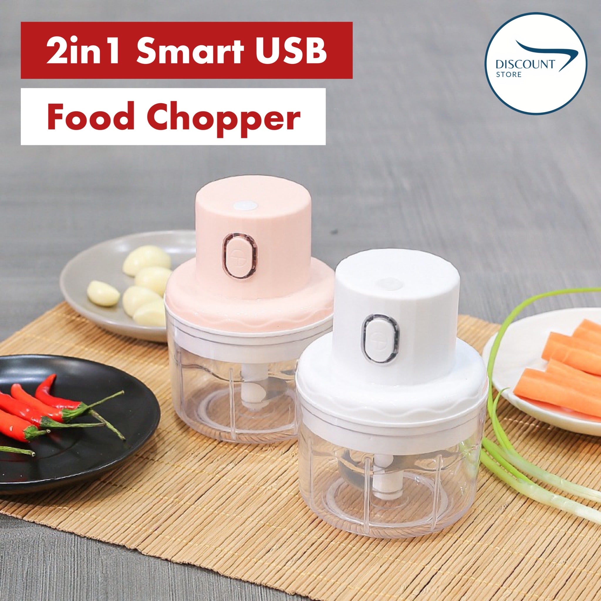 Rechargeable Electric Bowl Food Chopper (250ML) | FREE Delivery