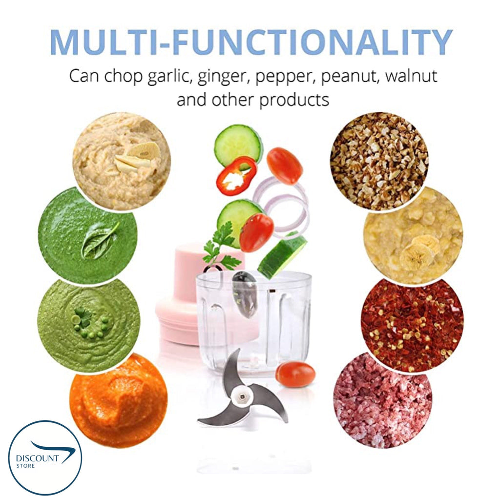 Rechargeable Electric Bowl Food Chopper (250ML) | FREE Delivery