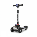 Police Themed Adjustable Height Kids Scooter With Light & Music - Black